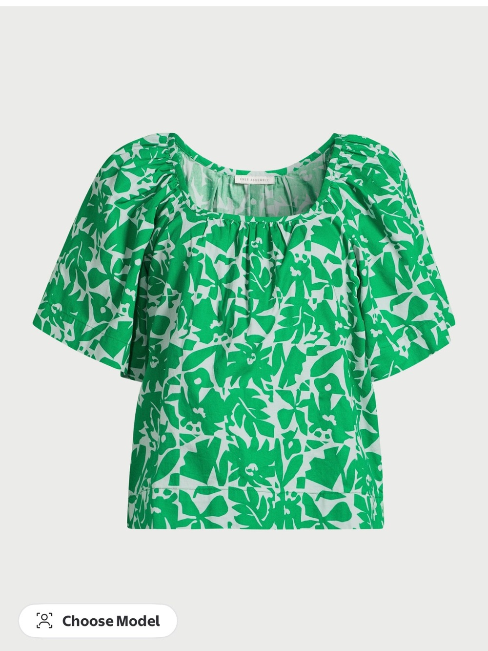 BNWOT free assembly square neck top